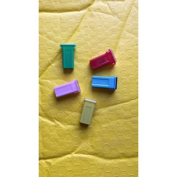 20 Pcs Plastic Boxed Mini Square Fuse 20A 30A 40A 50A 60A AMP Automotive Fuse