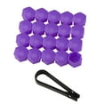 thumbnail image 1 of 20 Pcs Plastic Car Wheel Nut Lug Covers, 17mm Inner Hex Width Car Wheel Bolt Dust Cap with Removal Clip, 1 of 7
