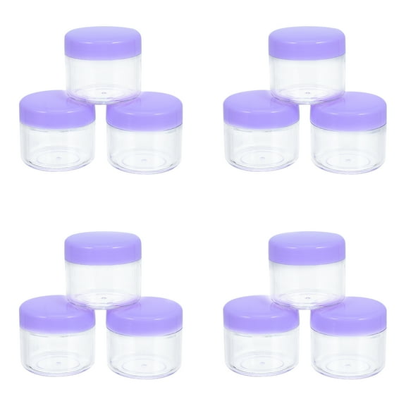 20 Pcs Plastic Cosmetics Boxes Sample Boxes 20g Capacity Sample Bottles with Lid