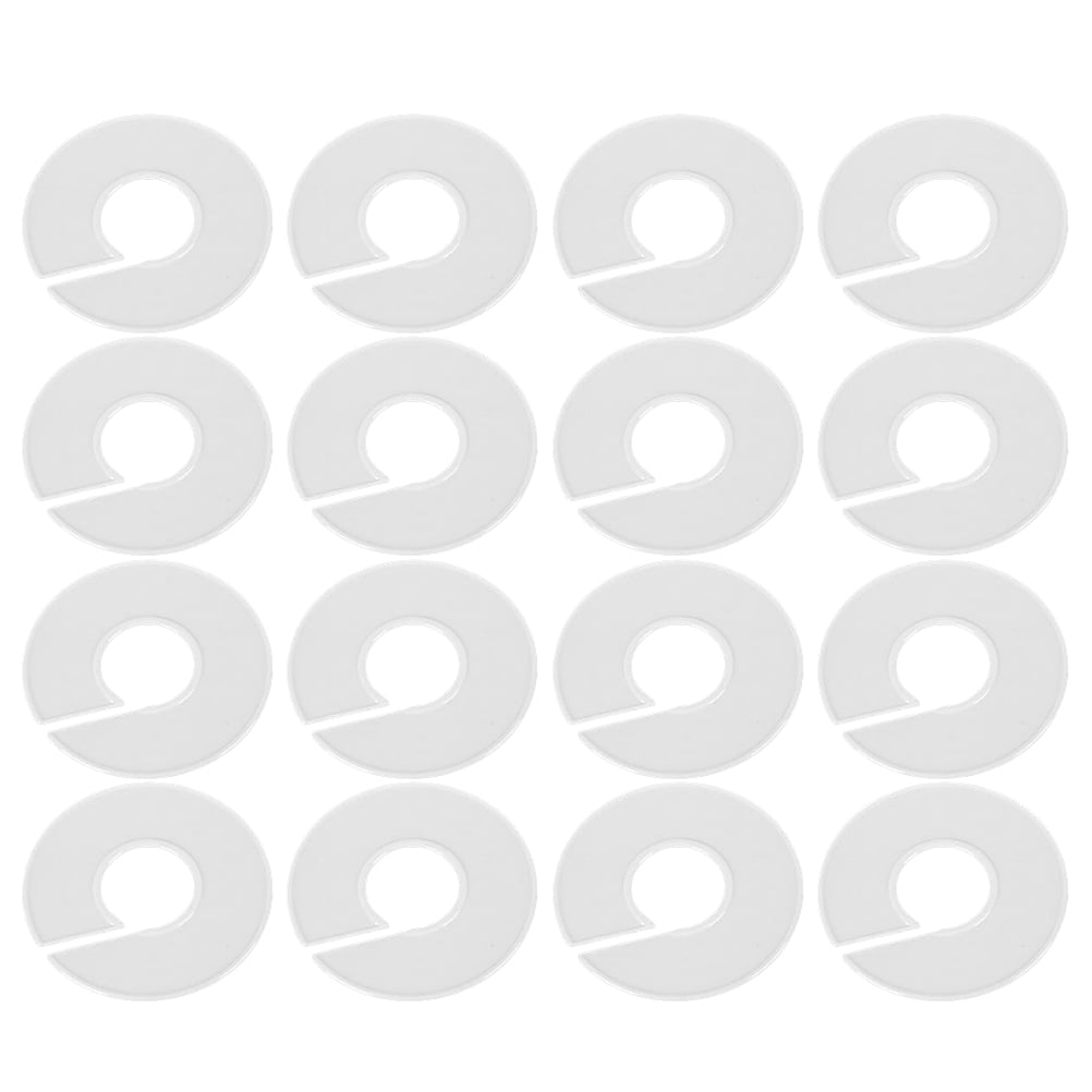 20 Pcs Plastic Hangers Baby for Kids White Clothing Rack Closet