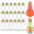thumbnail image 1 of 20 Pcs Plastic Light Bulbs, NOGIS Fillable Light Bulbs, Fake Lightbulb, Plastic Lightbulbs for Crafts, Clear, Cups, Jars, Containers, Ornaments, Drink Glasses, Candy, Party Favors, 100ML, Gold, 1 of 7