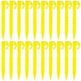 thumbnail image 1 of 20 Pcs Tent Stakes Durable Ground Pegs Reusable Ground Stakes For Camping Hiking Garden Netting,Yellow-A, 1 of 4