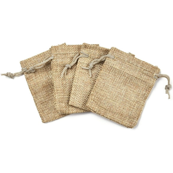 20 Pcs Polyester Imitation Burlap Packing Pouches Drawstring Bags Peru Packaging Bags Burlap Bags for Party Jewelry Christmas Festival Bathroom Soaps Makeup Burlap Wrapping Supplie 9x7cm for diy