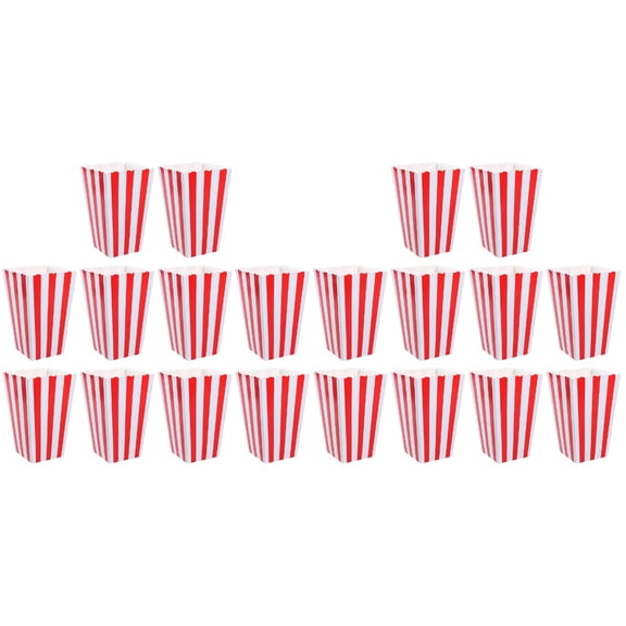 20 Pcs Popcorn Carton Gift Boxes Containers Movie Night Birthday Party Decor Wedding Favor Bucket