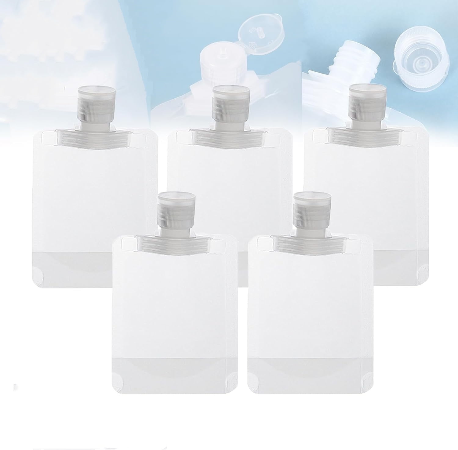 Liquid Container Packing 20 Pcs Portable Liquids Containers,Travel Pouches for Toiletries,50Ml ...