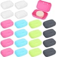 thumbnail image 1 of 20 Pcs Portable Travel Soap Dish with Lid, Plastic, Rectangular, Colorful, Soap Bar Holders, 1 of 8