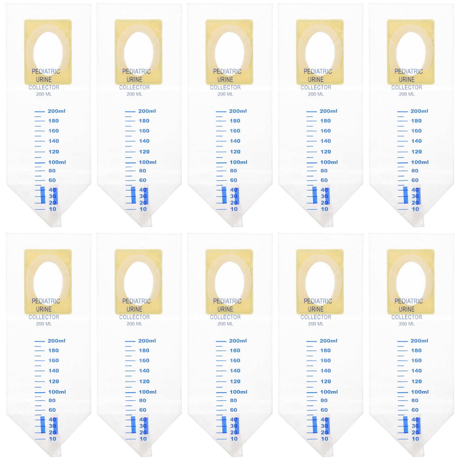 20 Pcs Portable Urine Bag Pediatric Baby Infant Collector Pee Sponge Plastic