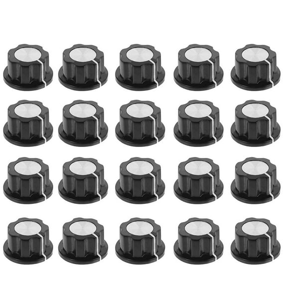 Potentiometer Control Knob with Synthetic Material for Knob Use Assorted Color 20 Pcs