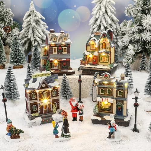 Christmas houses village set