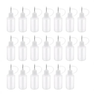 12 Pcs 1 Ounce Needle Tip Glue Bottle 30 mL Plastic Dropper Bottles with 2  Pcs Mini Funnel for Small Gluing Projects, Paper Quilling DIY Craft
