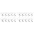 thumbnail image 1 of 20 Pcs Pvc Stainless Steel Sticky Wall Hooks, No Mark Utility Hooks for Home Kitchen Bathroom Organizer, 1 of 5