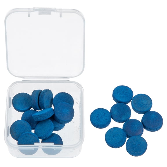 20 Pcs Rack Billiard Cue Tip Pool Cue Accessories Toddler 1x1cm Blue
