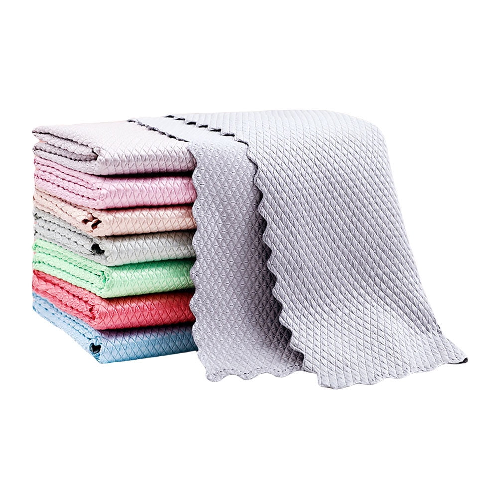 20 Pcs Rag Cleaning Towel Towels Water Absorbent Microfiber Rags Dish ...
