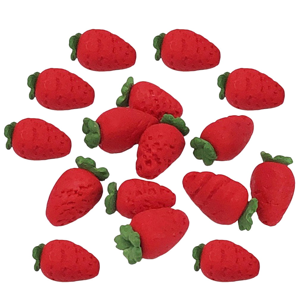 20 Pcs Raspberries Toy Raspberry Mini Doll House Layout Scene Decor