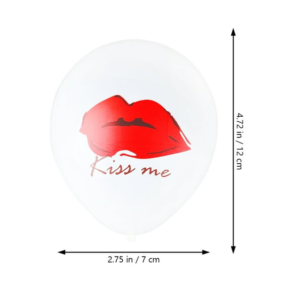 20 Pcs Red Lips Latex Balloon Garland Decoration Decorations Baby