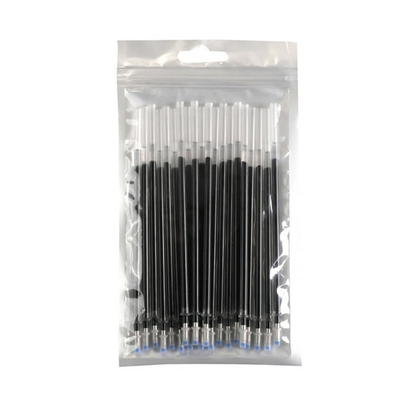 20 Pcs Replaceable Ballpoint Pen Refills, Gel Ink Refills, 0.5mm Medium Point, Gel Ink Pen Refills Bulk, Ball Point Pen Refills, Black Ink Refills for Journaling Writing Office, 10ml, Black 0.5mm