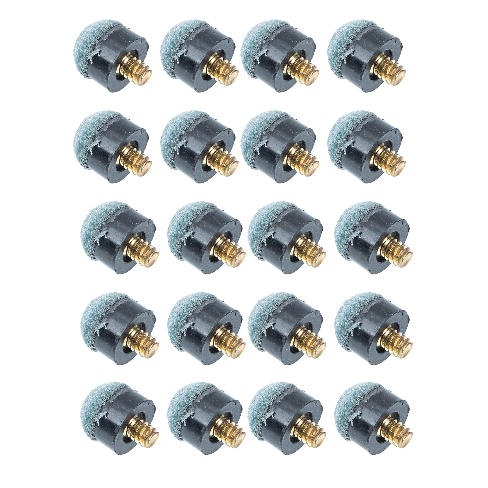 20 Pcs Replacement Pool Cue Tips Billiard Cue Leather Tips Screw Cue