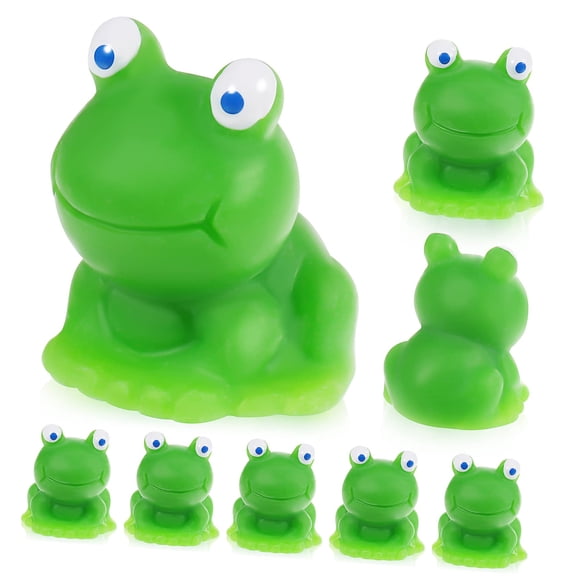 20 Pcs Resin Crafts Blue-Eyed Frog Figurines Artificial Small Frog Small Frogs Statues Frog Ornament Tiny Green Frogs Realistic