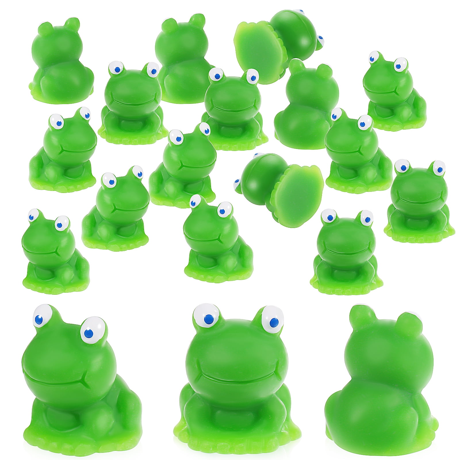 20 Pcs Resin Frog Figurines Realistic Frog Models Animal Models