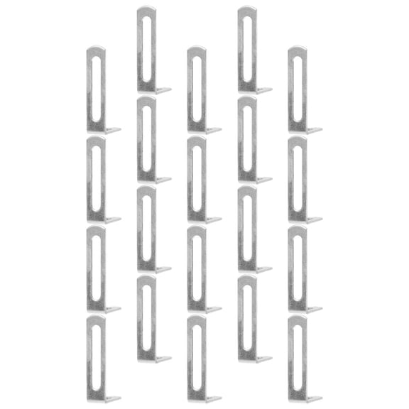 20 Pcs Right Angle Code Iron Brackets for Wood Corner Wooden Heavy Duty Floating Shelf