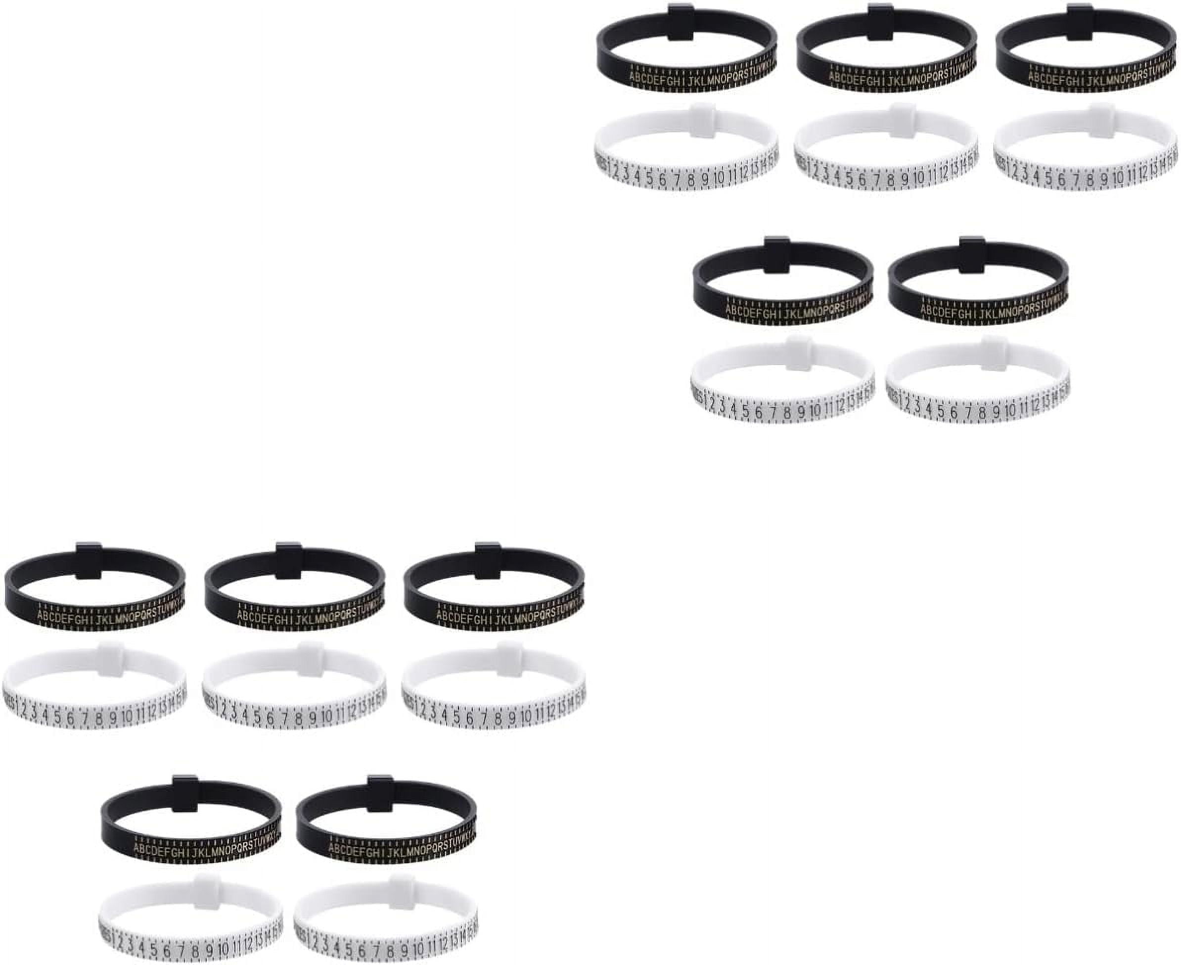 20 Pcs Ring Ruler Jewelry Ring Tape Men Ring Reusable Ring Sizer ...