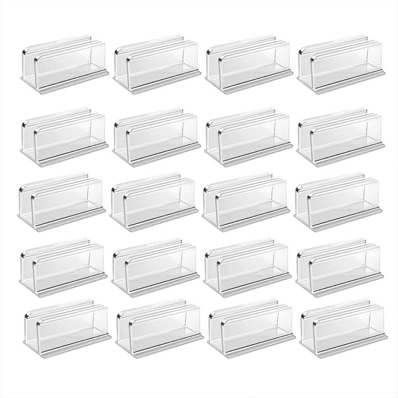 20 Pcs Rope Light Clips Mounting Clear Waterproof LED Strip Clip Brackets Adhesive Wall Mount Holder Wire