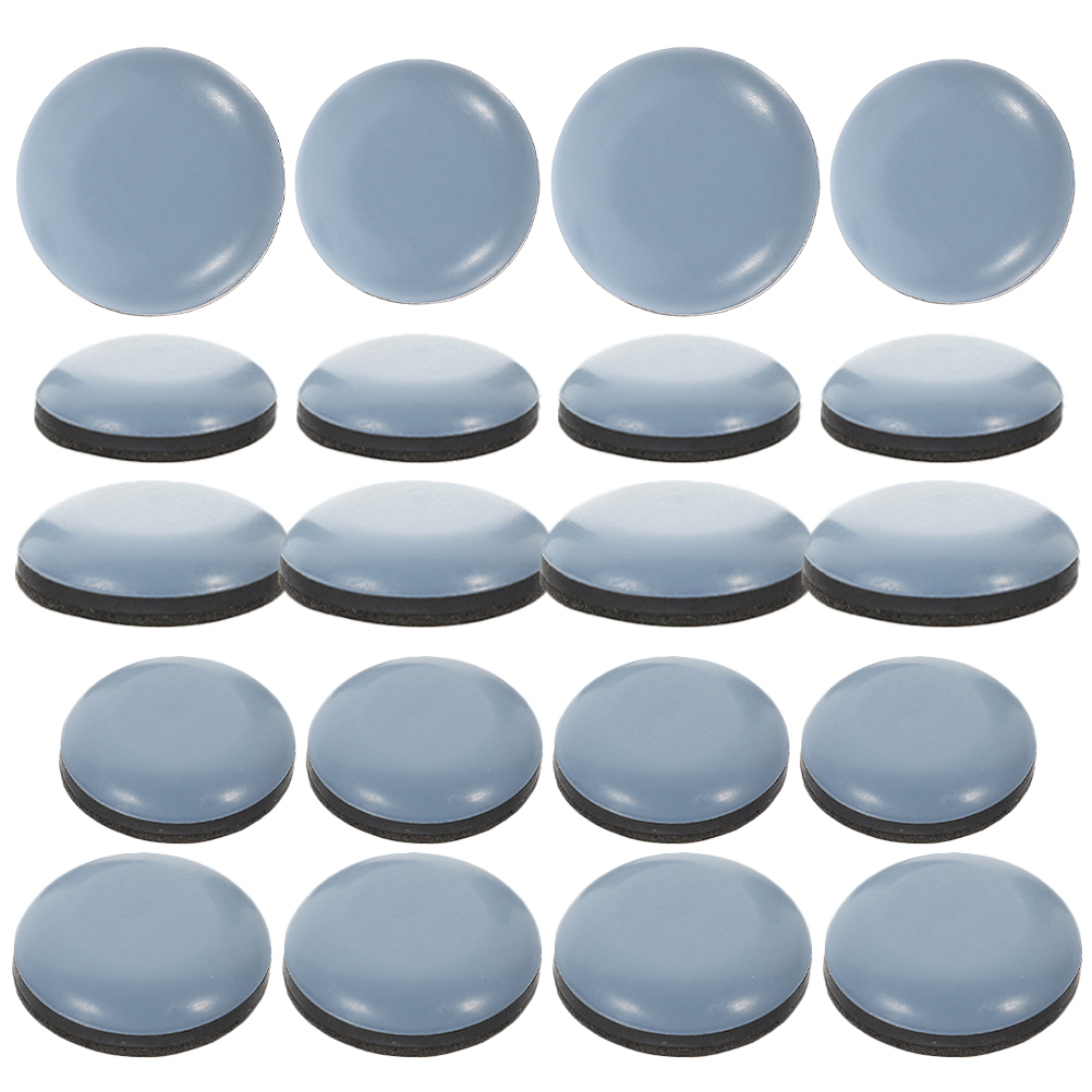 20 Pcs Round Furniture Sliders for Carpet and Hardwood Floors Chairs Foot Pad Protection Nonslip
