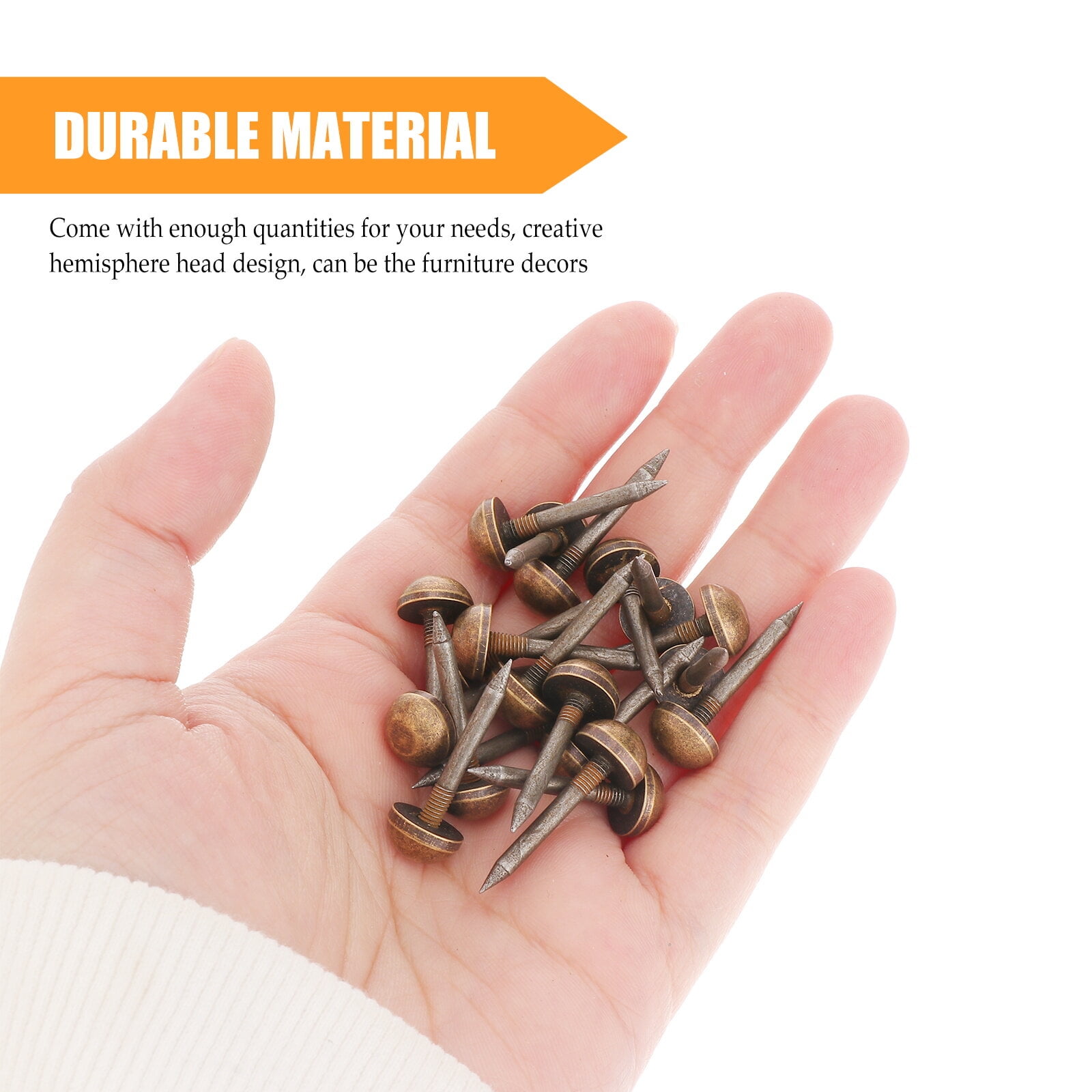 20 Pieces Antique Copper Rug Carpet Tacks Hemispherical Upholstery ...