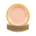 thumbnail image 1 of 20 Pcs Scalloped Paper Plates with Gold Foil, 9" Disposable Paper Party Plates Decorative Paper Plates for Cake Dessert Birthday Baby Shower Wedding Party Supplies, Pink, 1 of 6