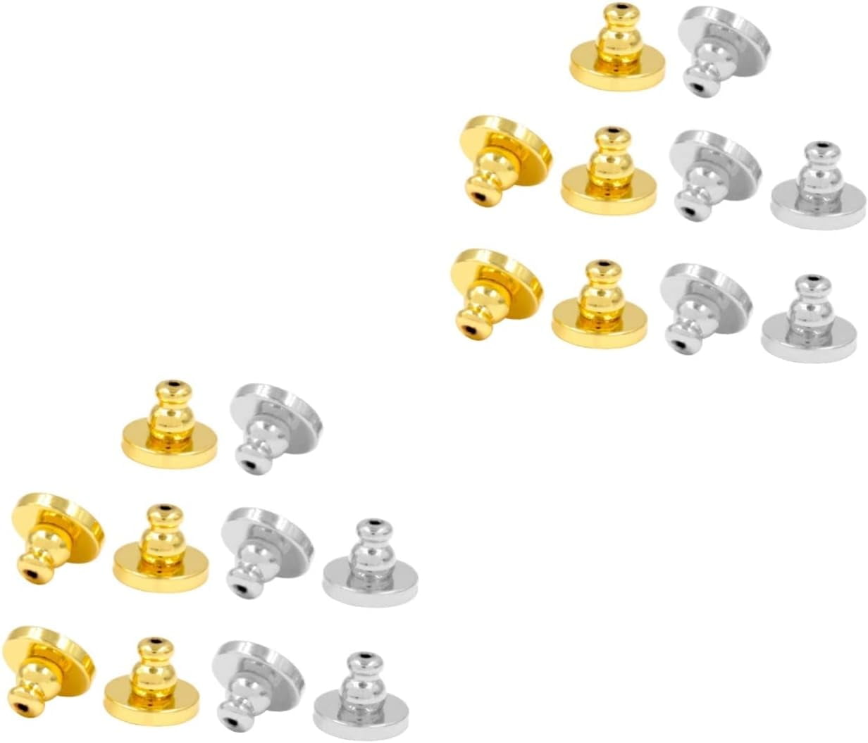 20 Pcs Secure Earring Replacement Earring Backs Earring Studs for