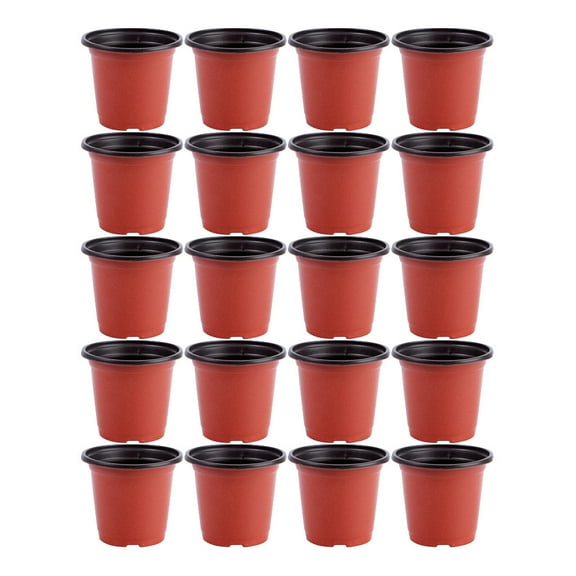20 Pcs Seedling Pot Plant Small Plastic Container Flower for Plants Indoor Decorative Pots Balcony