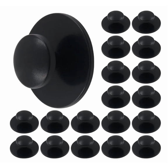20 Pcs Self-Stick Cabinet Knobs, Adhesive Drawer Pulls For Cabinet/Wardrobe