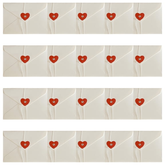 20 Pcs/Set Invitation Envelopes Valentines Day Paper Envelopes Retro Envelopes