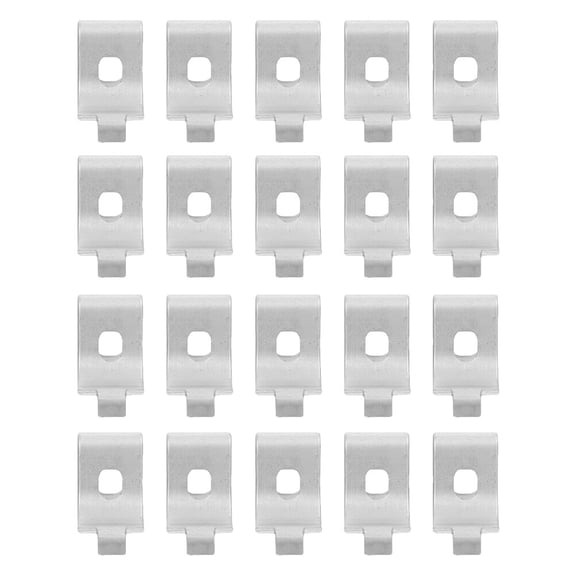 RENACLIPY Heavy Duty Aluminum Shelf Brackets 20pcs Adjustable Support for Wood Shelves