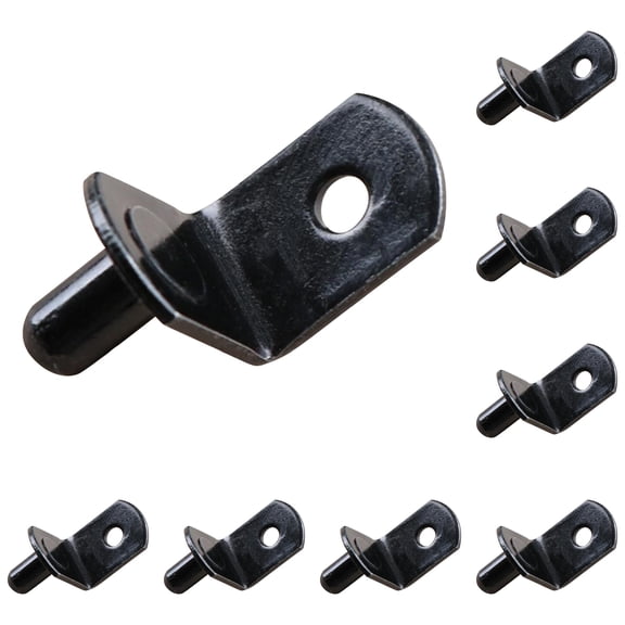 20 Pcs Shelf Support Pegs,Metal Shelf Pegs with Hole,5mm (1/5 Inch) Cabinet Shelf Bracket Pegs,L-Shaped Shelf Pins Holders for Bookcase Kitchen Closet Shelf Shelves Furniture Cabinet,E