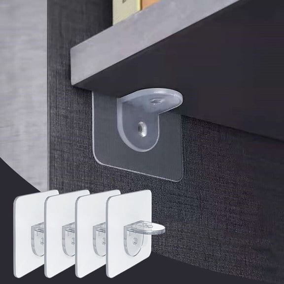 20 Pcs Shelf Support Self Adhesive Bracket Wardrobe Cabinet Shelves Holders