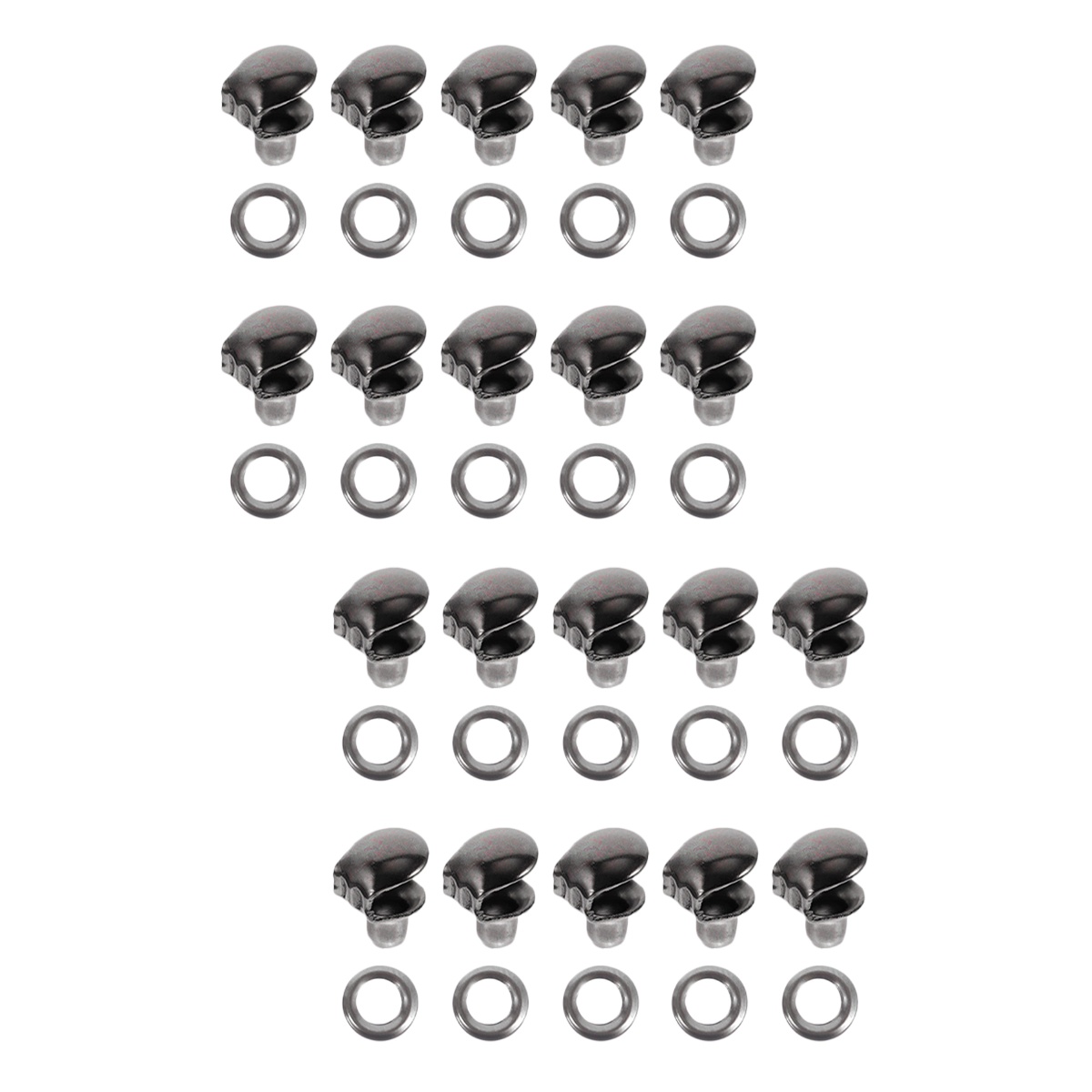 20 Pcs Shoe Buckle Boot Lace Hook Repair Kit Shoelace Supplies Climbing