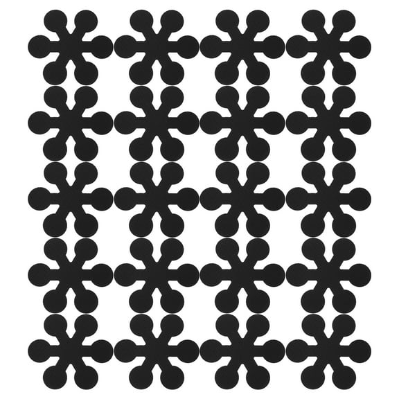 KALLORY Shower Stickers 20Pack Non Slip Black For Swimming Pool And Bathroom