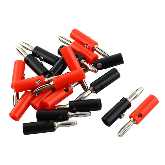 20 Pcs Silver Plated Connector Audio Banana Speaker