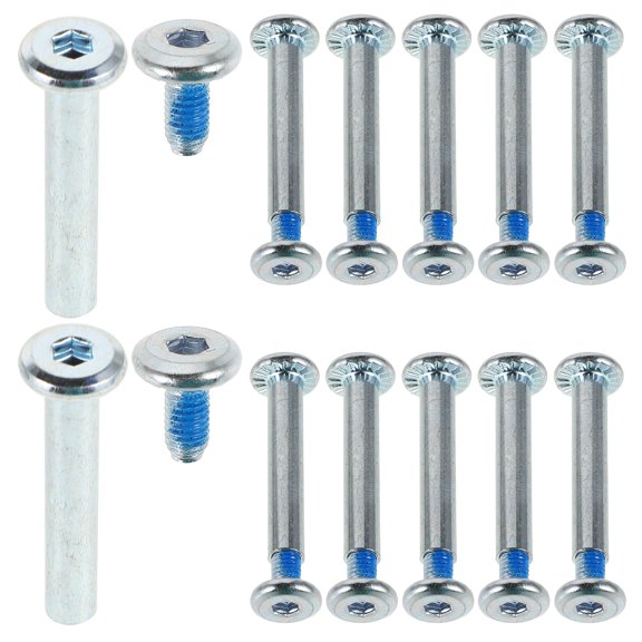 20 Pcs Skate Maintenance Kit Stainless Steel Screw Kit Bearings Screw Ice Skate Spikes Silver 4.00X1.20X1.20CM