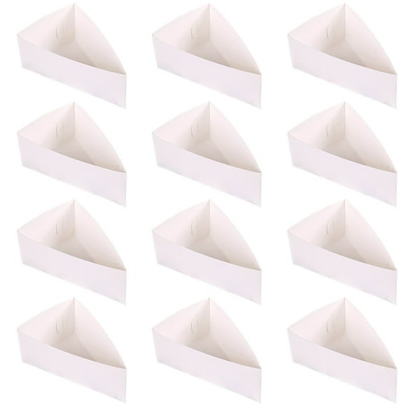 GOOHOCHY Foldable Pastry Holder Paper Packing Boxes White 20 Pcs 5.4x3.3in