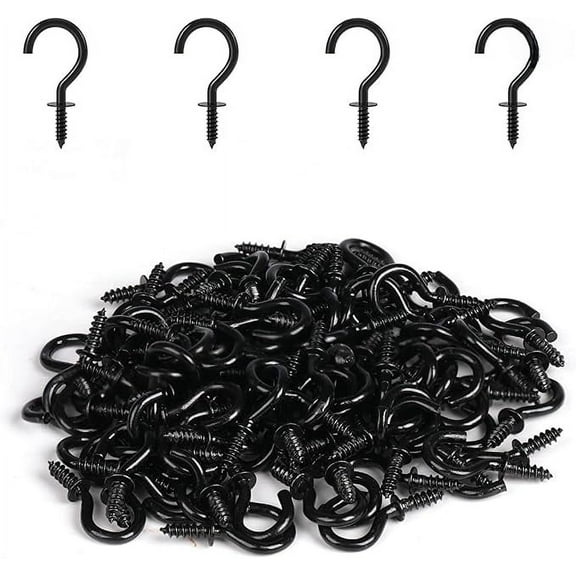20 Pcs Small Screw Hooks, 1/2 Inch Mini Screw in Jewelry Hooks Tiny Metal Screw Wood Ceiling Wall Hooks for Jewelries Crafts Keys Caps Plants String Lights Wreaths
