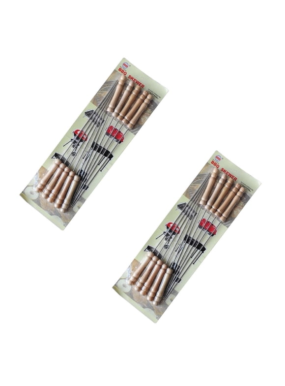 20 Pcs Smores Sticks,Marshmallow Roasting Long Sticks For Fire Pit-Outdoor Picnic BBQ Barbecue Skewers Roast Stick Stainless Steel Needle BBQ Skewers