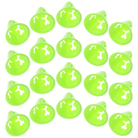 20 Pcs Soccer Cone Sign Barrel Obstacle 7.5X8CM Green