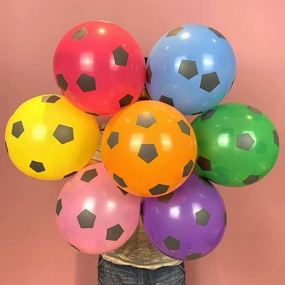 20 Pcs Soccer Latex Ballons Football Balloon Sports Theme Party Decorations
