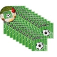 thumbnail image 1 of 20 Pcs Soccer Napkins Birthday Party Supplies Disposable 6.3 Inch Dinner Napkin for Sports Birthday Party Soccer Fans Decorations, 1 of 6
