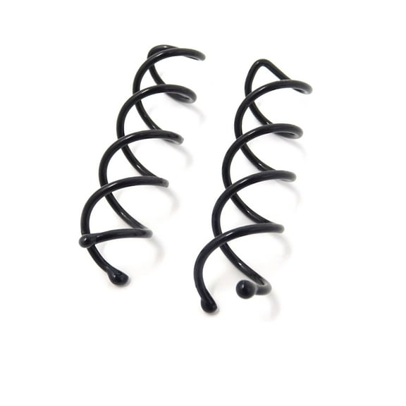 20 Pcs Spiral Hair Pins, Happon Non-Scratch Ball Tips Screw Pins for Girls Women DIY Hair Style (Black)