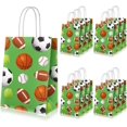 thumbnail image 1 of 20 Pcs Sports Party Favor Bags Football Goodie Gift Bag with Handles for Soccer Baseball Basketball Football Sports Themed Birthday Baby Shower Party Supplies Decorations, 1 of 7