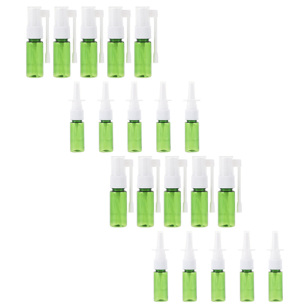 20 Pcs Spray Bottles Liquid Travel Containers Nasal Pump Reusable