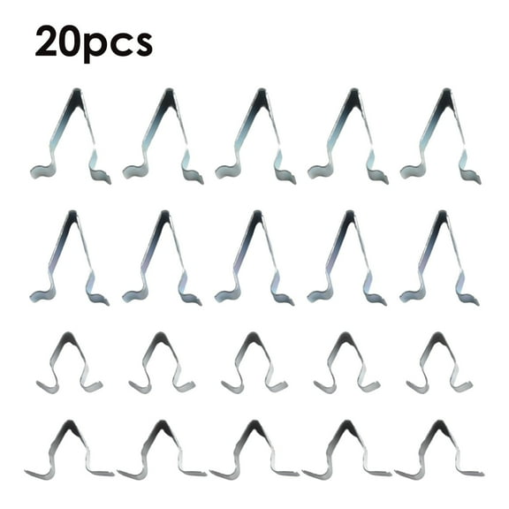 20 Pcs Spring Trim Clip Car Retainer Fastener Boot & Tailgate Metal Panel Clips